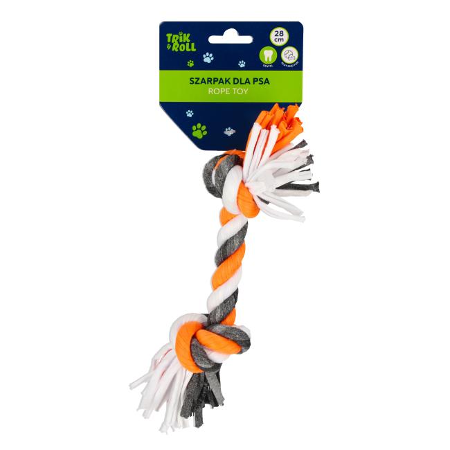Zabawka dla psa Szarpak 28 cm pomarańczowy TRIK&ROLL 560882
