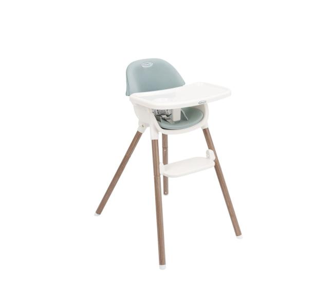 GRACO Presti Krzesełko do karmienia dziecięce 3 w 1 z kompaktowym składaniem Duck Egg