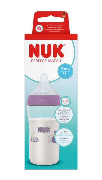 NUK Butelka 260 ml M Hippo Perfect Match 10216327