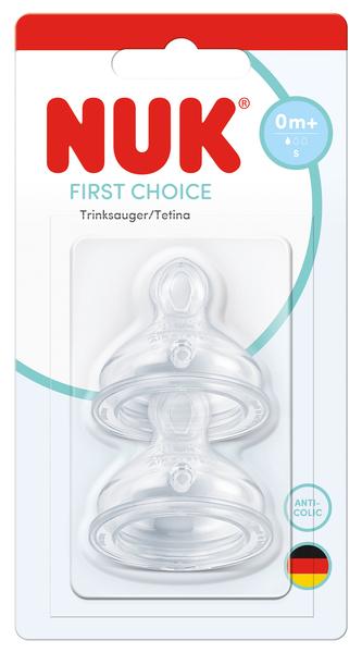 NUK Smoczek do butelki silikonowy S op.2 szt. 10124039