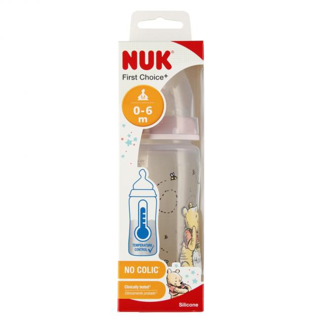 NUK Butelka 300 ml 0-6m Kubuś różowa 10741022
