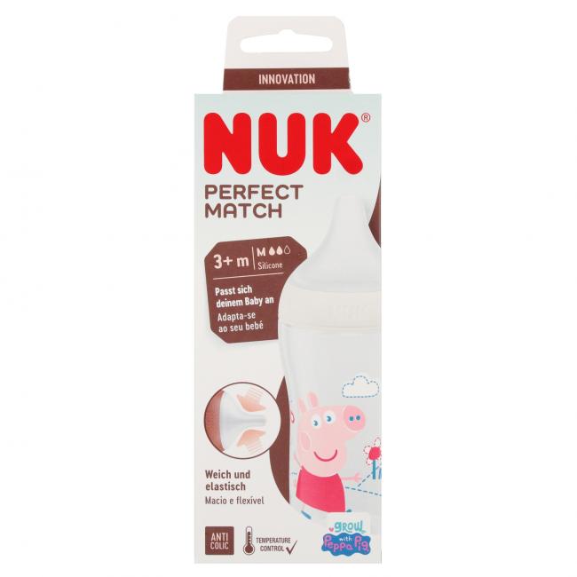 NUK Butelka 260 ml 3m  Perfect Match Peppa 102160187