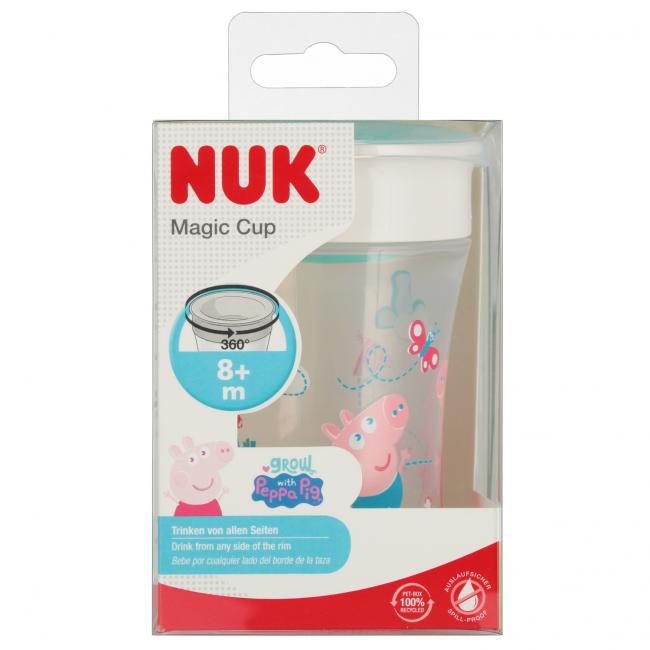 NUK Kubek 230 ml 8m   Magic Cup Peppa Pig 10255009