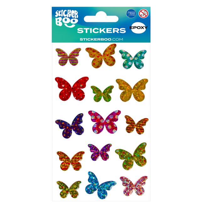 Naklejki 10x16 cm Motyle Epoxy STICKER BOO 537781