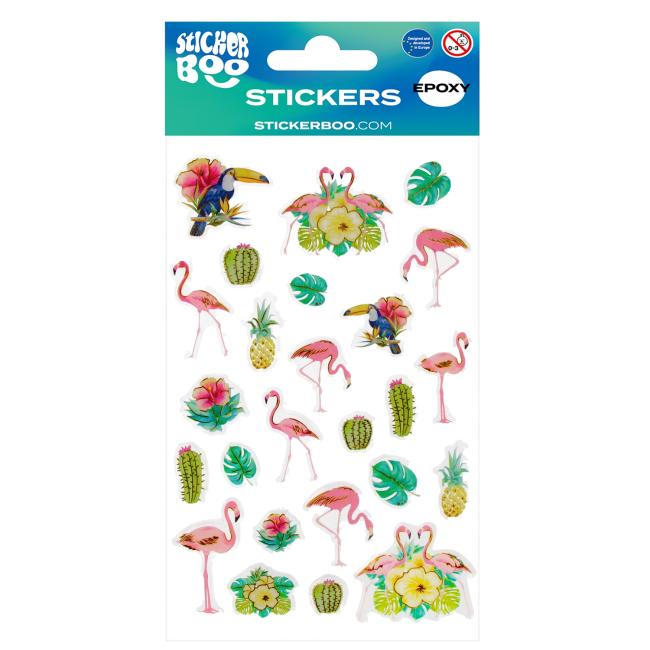 Naklejki 10x16 cm Flamingi Epoxy STICKER BOO 537783