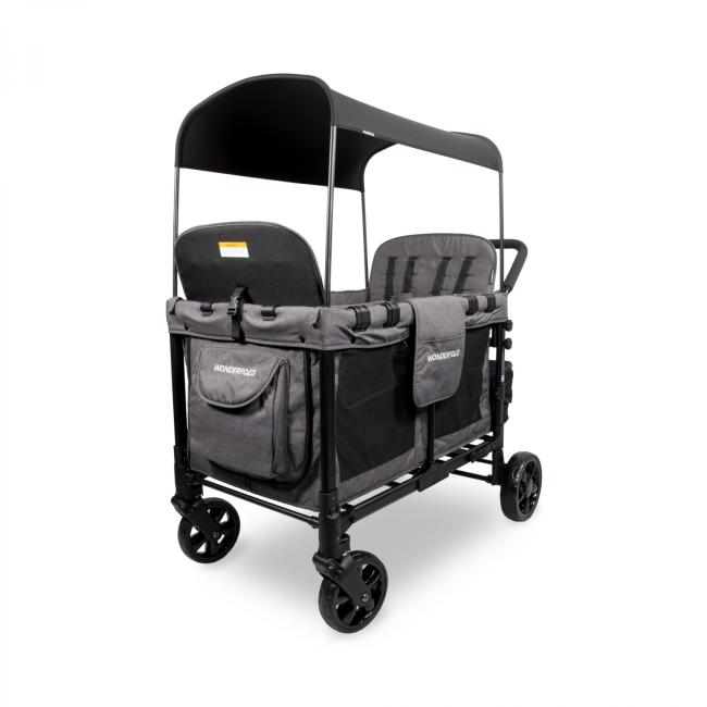 WONDERFOLD Wózek 4-osobowy Original Quad Charcoal gray 558140