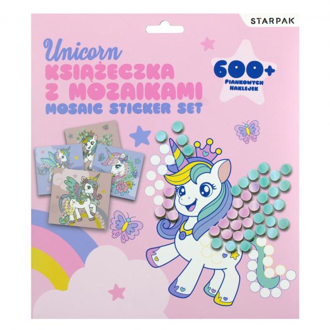 Zestaw kreatywny Książeczka z mozaikami Unicorn STARPAK 549165