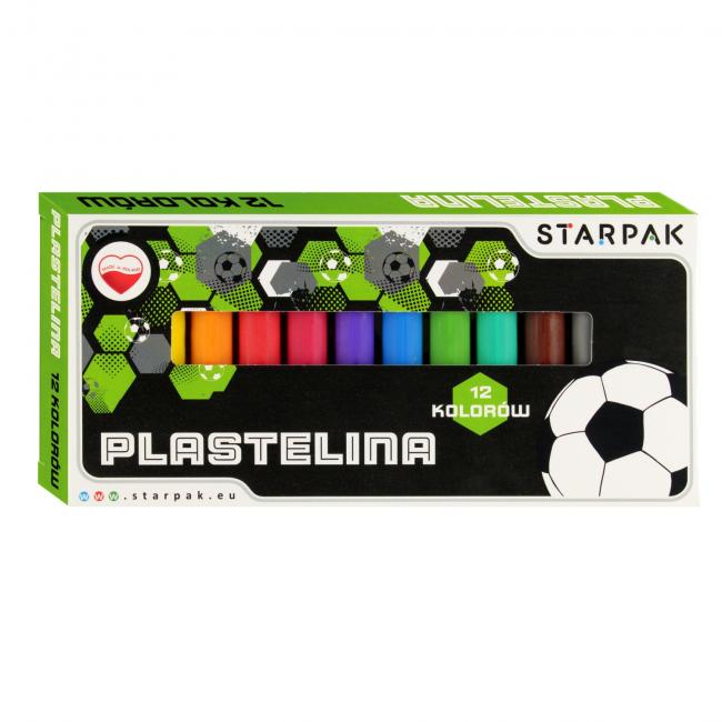 Plastelina 12 kolorów Football2 STARPAK 560306