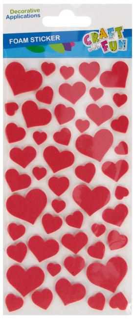 Ozdoba dekoracyjna samoprzylepna Eva Serce CRAFT WITH FUN 555450