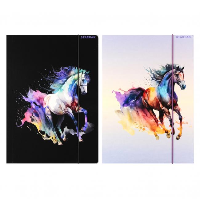Teczka z gumką A4 Horses STARPAK 559714
