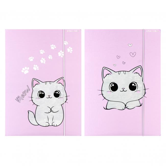 Teczka z gumką A4 Kotek pluszowy STARPAK 559723