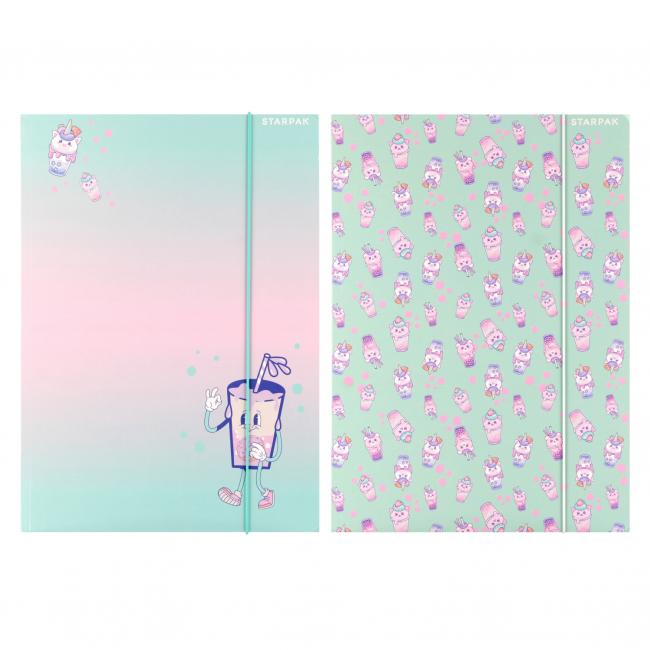 Teczka z gumką A4 Bubble Tea STARPAK 559725