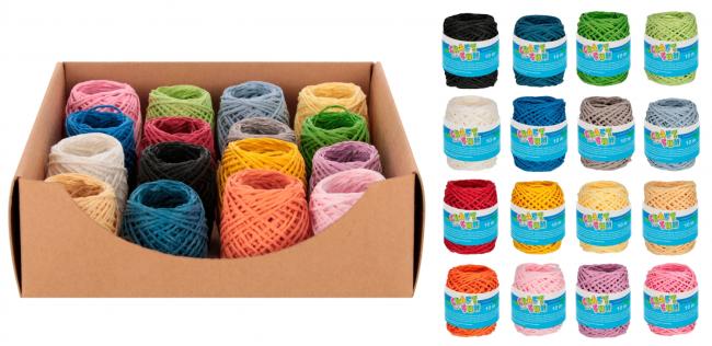 Ozdoba dekoracyjna taśma sznurek 10m mix kolorów CRAFT WITH FUN 554229