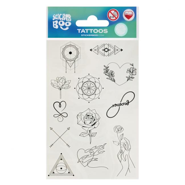 Tatuaż Linear 10x18 STICKER BOO 559312