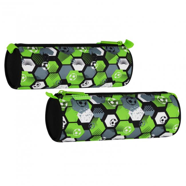 Piórnik tuba 1zamek Football green STARPAK 550961