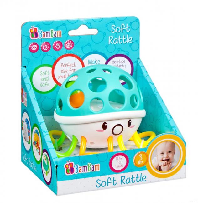 Grzechotka Ośmiornica miękka BAM BAM 428974