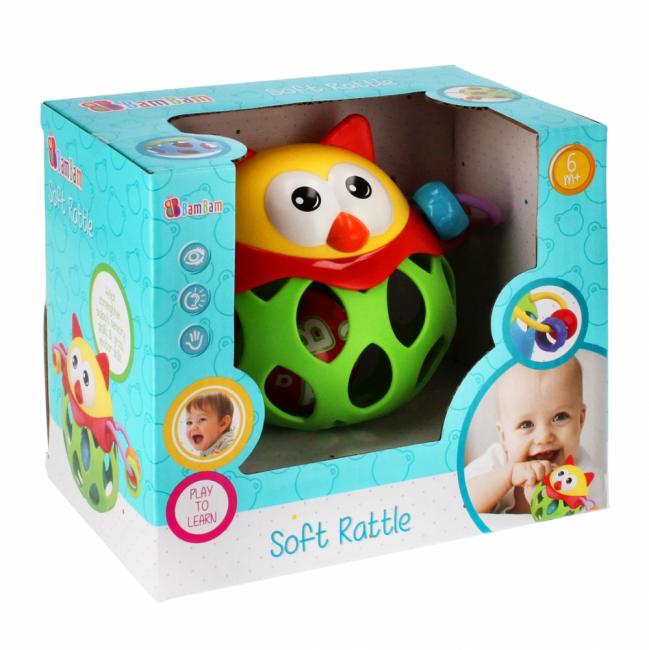 Miękka grzechotka Sówka BAM BAM 384448