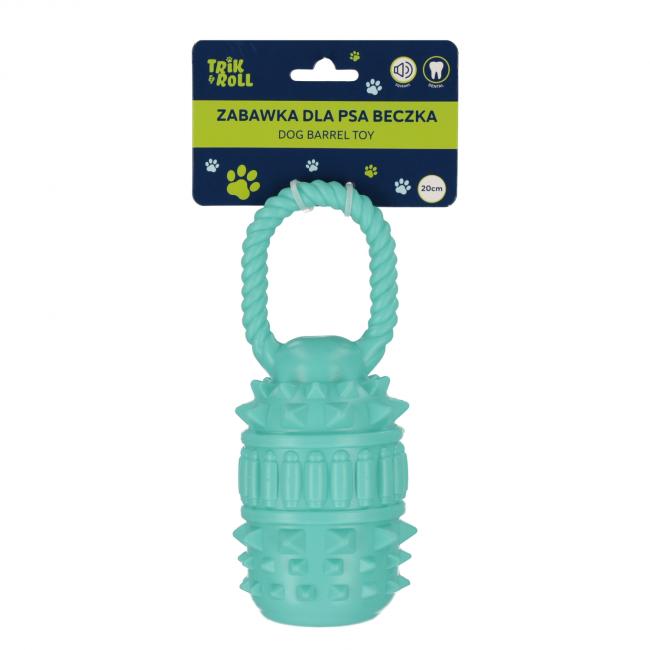 Zabawka dla psa Beczka 20 cm z uchwytem niebieska TRIK&ROLL 560668