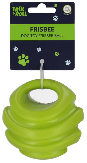 Zabawka dla psa Frisbee 12 cm piłka zielona TRIK&ROLL 560671