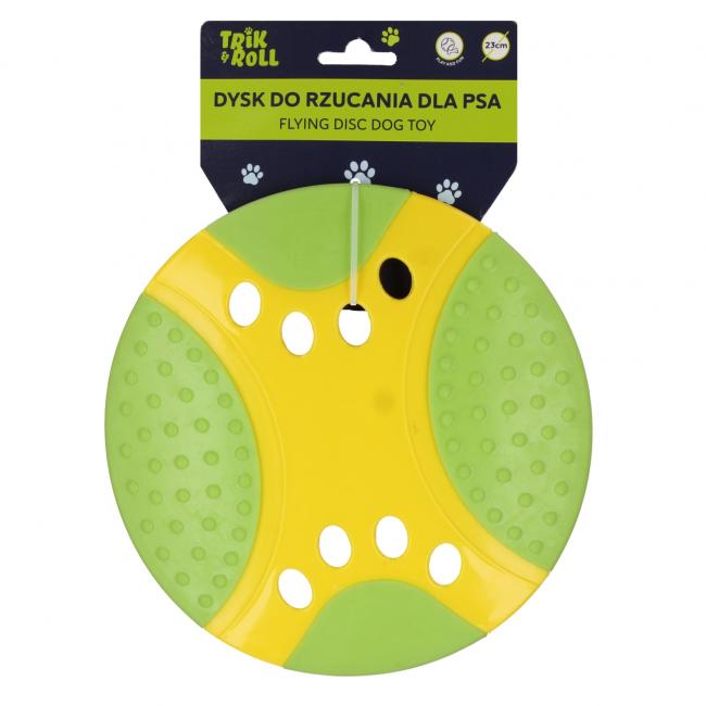 Dysk dla psa 23cm żółty TRIK&ROLL 560681
