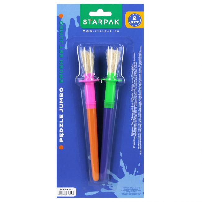 Pędzle Jumbo kpl 2szt STARPAK 562603