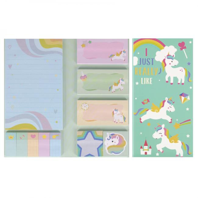 Zestaw notes z zakładkami Unicorn STARPAK 563056