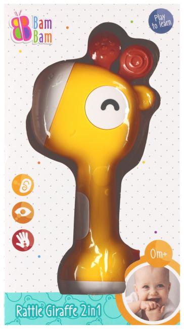 Grzechotka Żyrafa 2W1 BAM BAM 570578