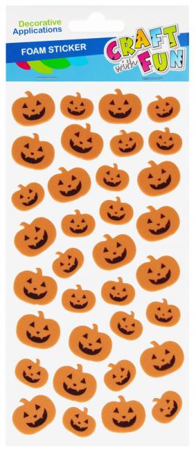 Ozdoba dekoracyjna Eva samoprzylepna Dynia 34 szt. CRAFT WITH FUN 572677