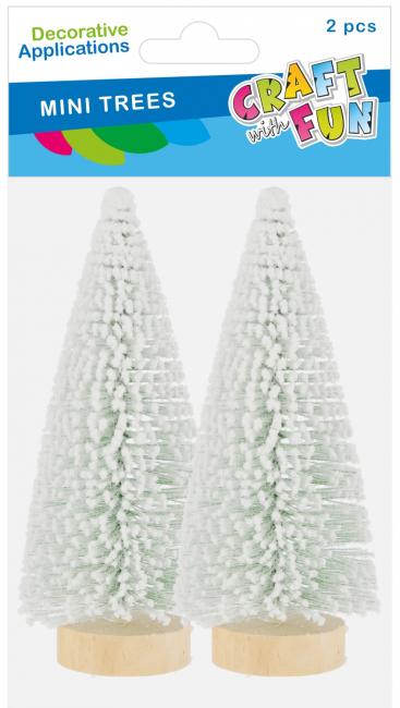 Ozdoba dekoracyjna Choinka 15cm 2szt. zielona Boże Narodzenie CRAFT WITH FUN 567247