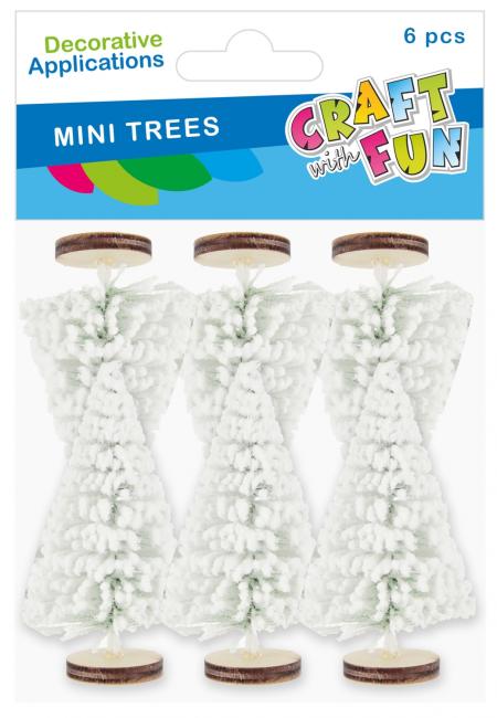 Ozdoba dekoracyjna Choinka 7cm 6szt. zielona Boże Narodzenie CRAFT WITH FUN 567248