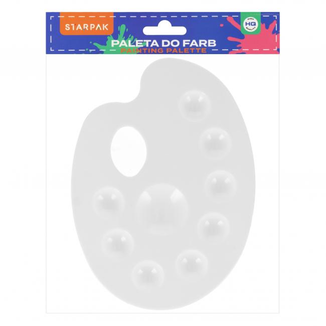 Paleta do farb owalna biała STARPAK 236217