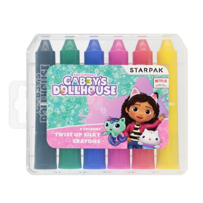 Kredki w sztyfcie 6 kolorów Gabby s Dollhouse STARPAK 528997