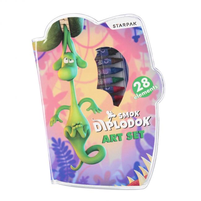 Zestaw artystyczny 28 elementów Diplodok STARPAK 547397