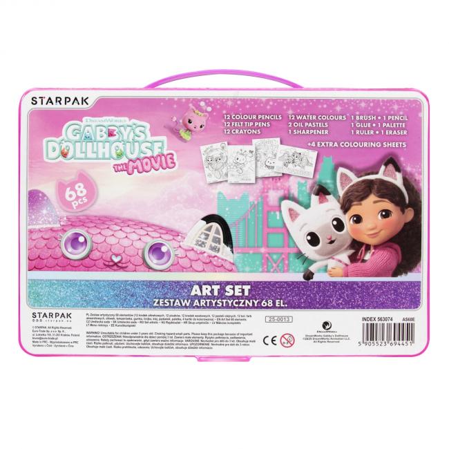 Zestaw artystyczny 68 elementów Gabby s Dollhouse the Movie STARPAK 563074