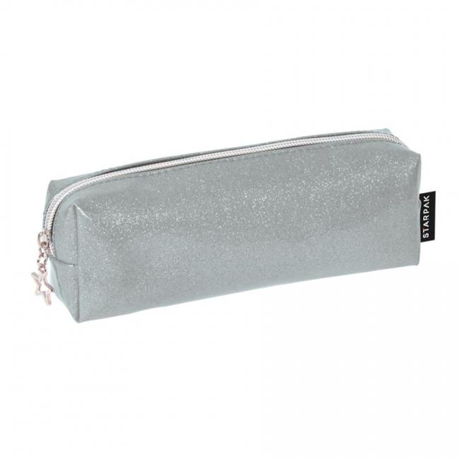 Piórnik saszetka 1zamek Star srebro STARPAK 447182