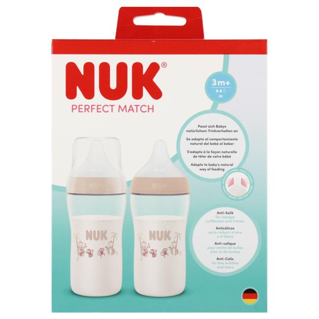 NUK Butelka 260ml 2-set Małpa PM 10225345 