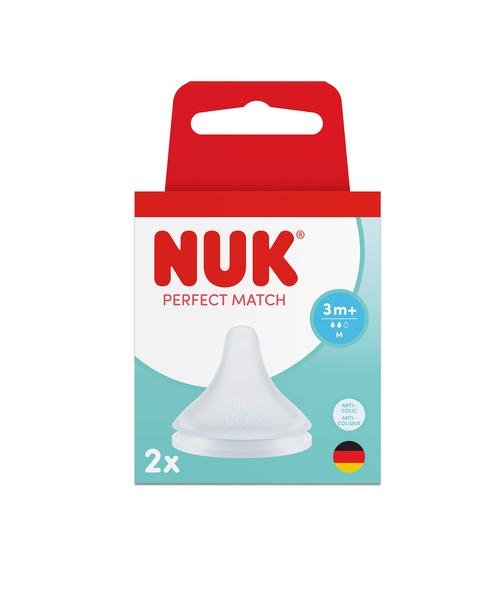 NUK Smoczek do butelki silikonowy M op.2 szt. 10124033