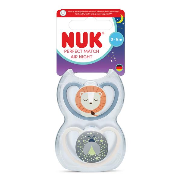 NUK Smoczek uspokajający 0-6 m Air Lew 10175353