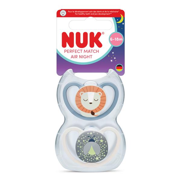 NUK Smoczek uspokajający 6-18 m Air Lew 10176346 