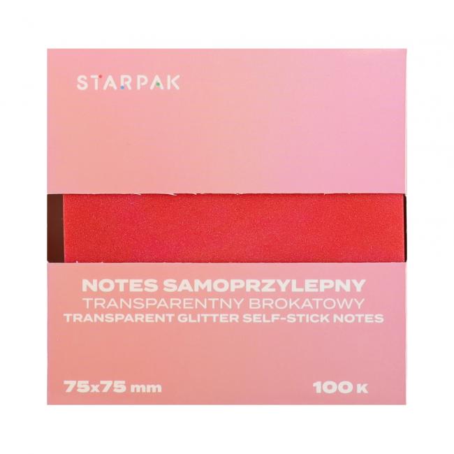 Notes samoprzylepny 75x75/100k transparent Ombre ciemny C5 STARPAK 576525