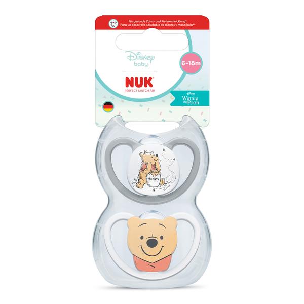 NUK Smoczek uspokajający 2 elementy 6-18m Perfect Match Air Kubuś 10176352