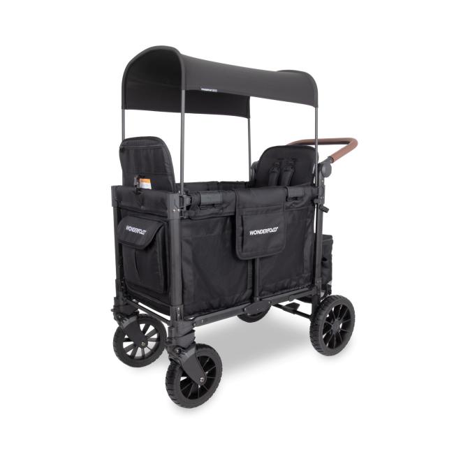 WONDERFOLD Wózek 2-osobowy W2 Luxe Pro Jet Black