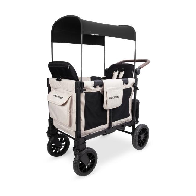 WONDERFOLD Wózek 2-osobowy W2 Luxe Pro Sandy Beige