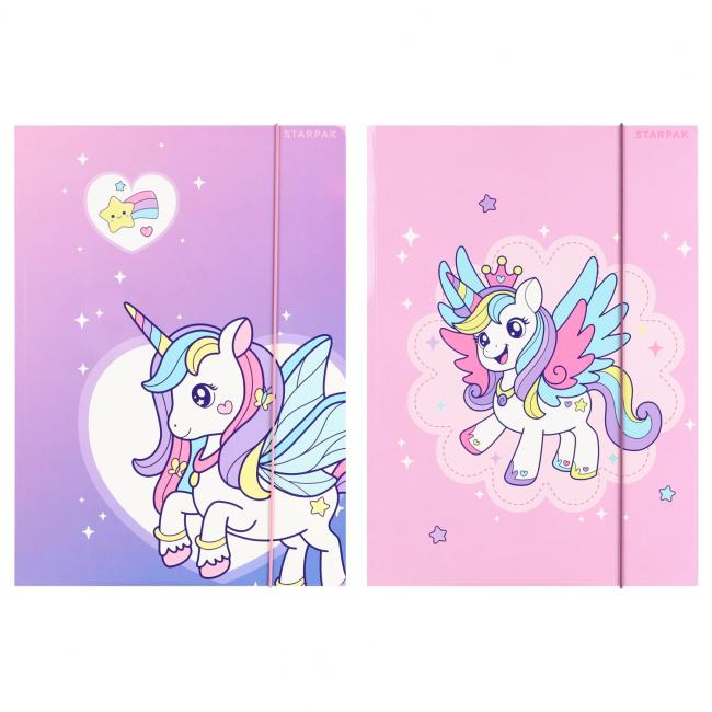 Teczka z gumką A4 Unicorn mix STARPAK 583291