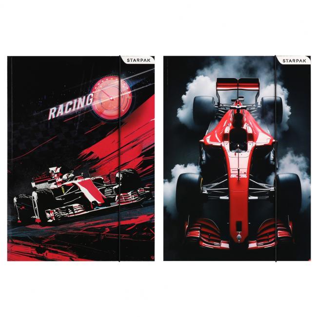 Teczka z gumką A4 Racing mix STARPAK 583302