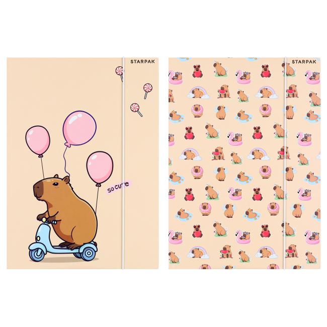 Teczka z gumką A4 Kapibara mix  STARPAK 583303