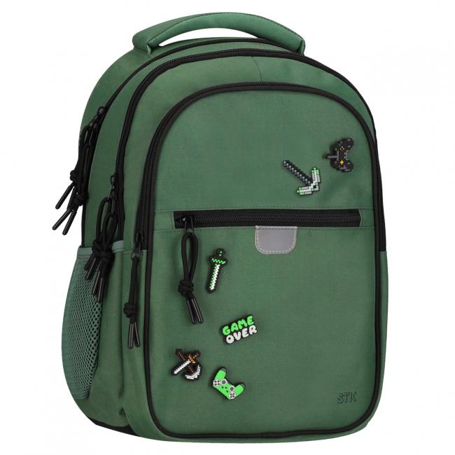 Plecak szkolny Pins ciemny zielony STARPAK 576226
