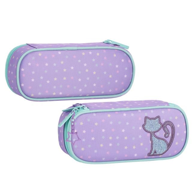 Piórnik saszetka 1zamek Glitter Cat STARPAK 576221