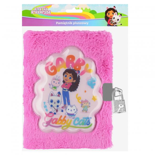 Pamiętnik pluszowy zamykany A5/80k Gabby s Dollhouse STARPAK 580131