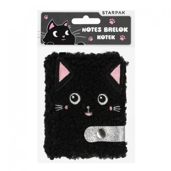 Notes pluszowy brelok Kot STARPAK 580425